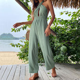 Einfarbiger Sling-Jumpsuit